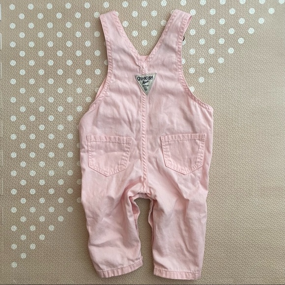 OshKosh Pink heart pocket overalls - Picture 4 of 5
